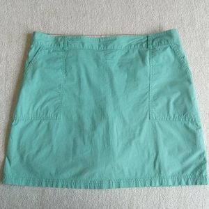 Teal skirt with attached shorts (skort)